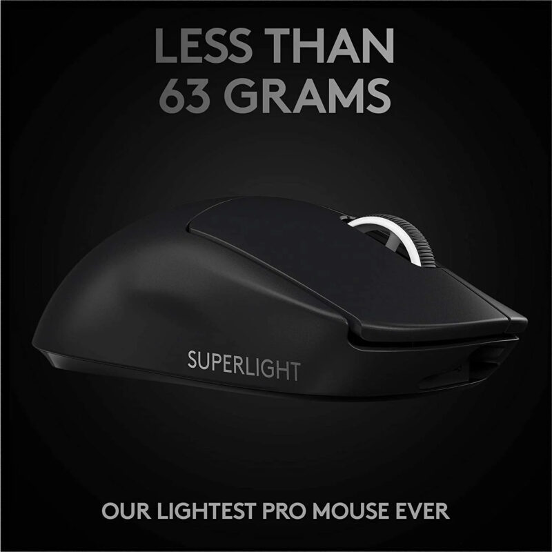 Logitech G PRO X SUPERLIGHT Wireless Gaming Mouse, Black
