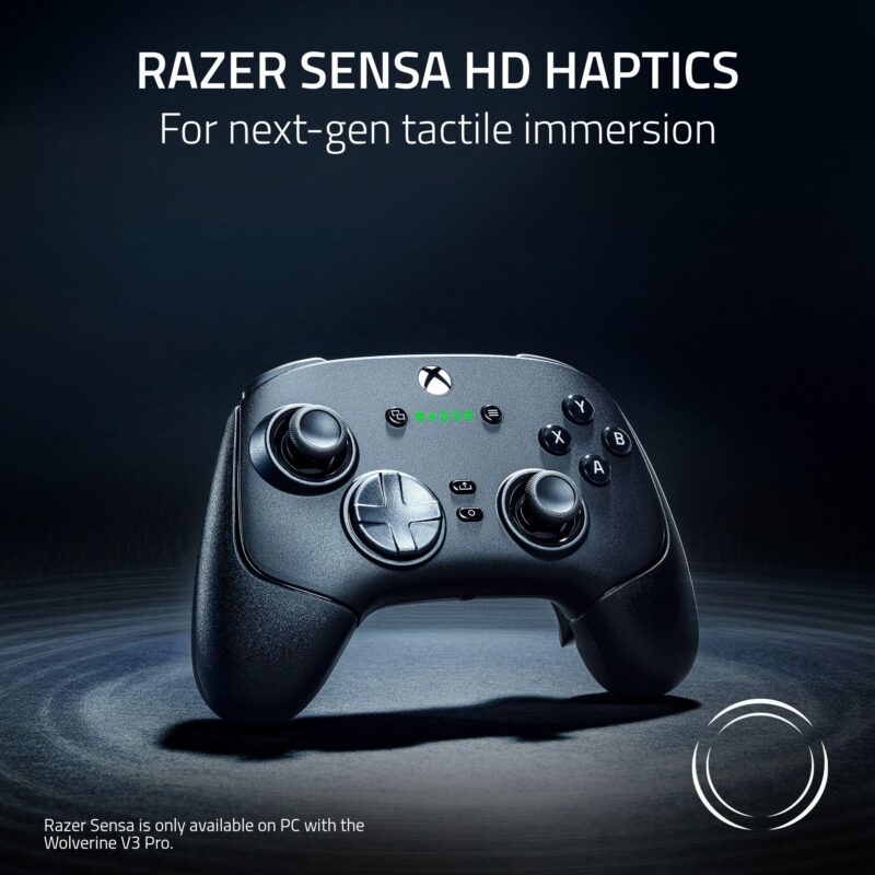 Razer Wolverine V3 Pro Wireless Gaming Controller: Licensed for Xbox Series X|S, Xbox One, Windows PC - 6 Remappable Buttons - Fast Triggers - Customizable Thumbsticks - Wired Tournament Mode - Black