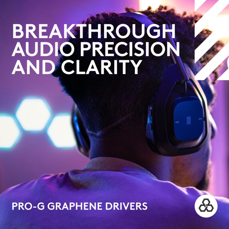 Logitech G Astro A50 X Omni-Platform Wireless Gaming Headset + Base Station for PS5, Xbox, PC: PLAYSYNC Video & Audio Switcher, HDMI 2.1 4K 120Hz VRR, <24 bit/48 kHz, 24hr Battery, 2.4GHz & BT - Black