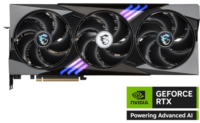 MSI GeForce RTX 5090 32G Gaming Trio OC — 32GB GDDR7 (28Gbps/512-bit), PCIe 5, Boost: 2482MHz, HDMI 2.1b, DisplayPort 2.1b