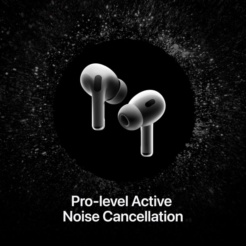 【COD Available】Apple AirPods Pro 2 Wireless Earbuds, Active Noise Cancellation, Hearing Aid Feature, Bluetooth Headphones, Transparency, Personalized Spatial Audio, High-Fidelity Sound, H2 Chip, USB-C Charging