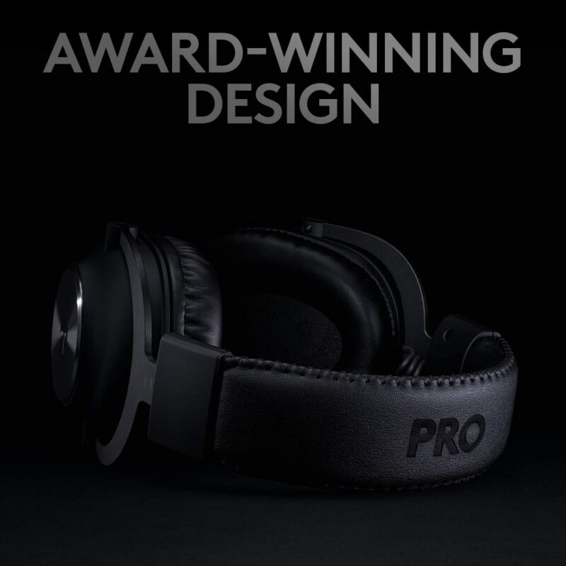 Logitech G PRO X Wireless Lightspeed Gaming Headset Gen 1: Blue VO!CE Mic Filter Tech, 50 mm PRO-G Drivers, and DTS Headphone:X 2.0 Surround Sound - Black