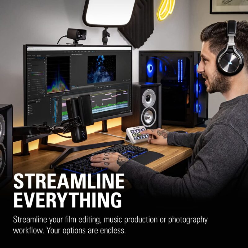 Elgato Stream Deck MK.2 – Studio Controller, 15 macro keys, trigger actions in apps and software like OBS, Twitch, ​YouTube and more, works with Mac and PC