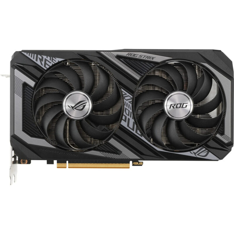 ASUS AMD Radeon 6600XT - PCI Express 4.0 8GB GDDR6 SDRAM Gaming Graphics Card, Black/Gray (ROG-STRIX-RX6600XT-O8G-GAMING)